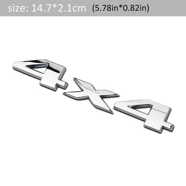 Elegante emblema 3D 4X4 para automóvil, insignia, calcomanías adhesivas para camión, automóvil, motor, automóvil
