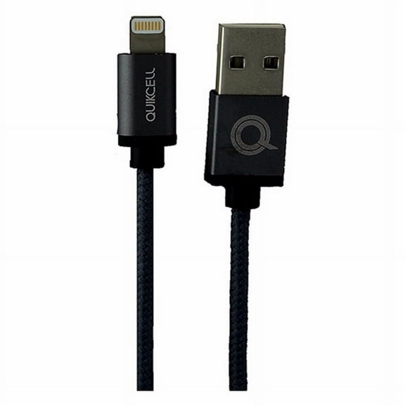 Quikcell (LIGHT - SIL) 3.3Ft Charge and Sync Cable for iPhones