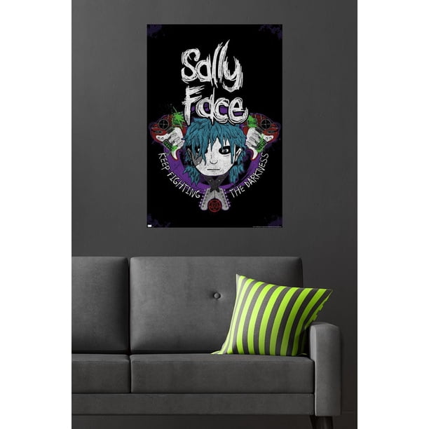 Sally Face - Crossed Guitars Wall Poster, 22.375