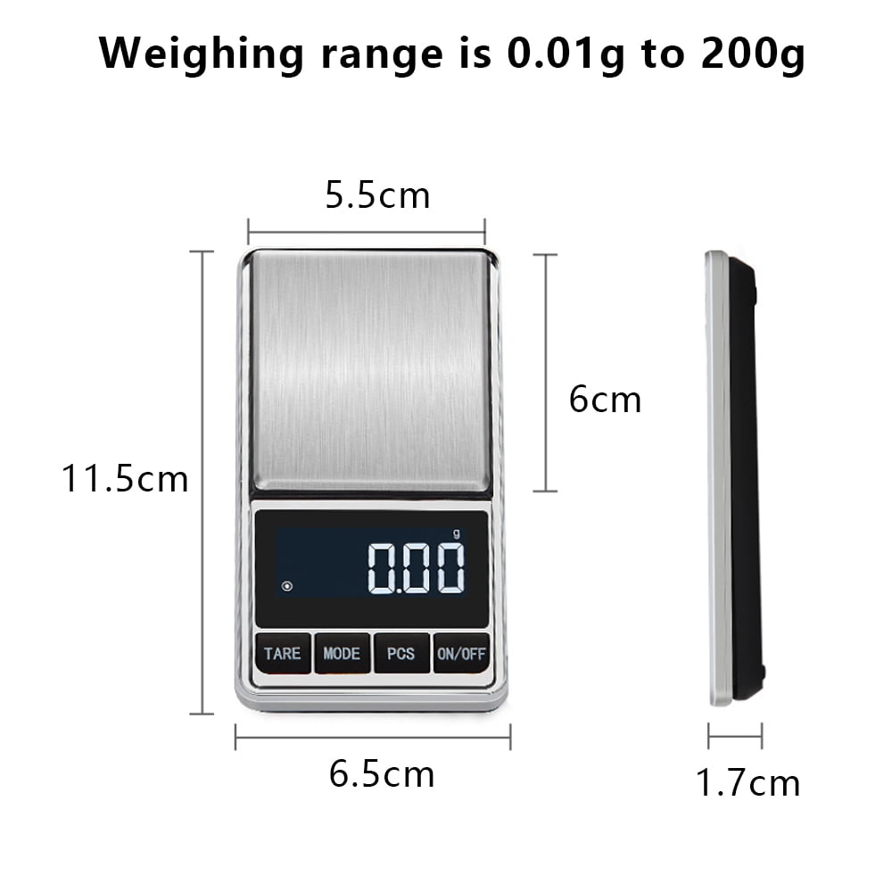 AccuWeight 257 Digital Pocket Scale, 300 g by 0.01 g Precision Gram Scale  for Food Ounces and Grams, Small Portable Jewelry Scale with Counting and  Calibration Functions for Weed, Powder, and Coffee