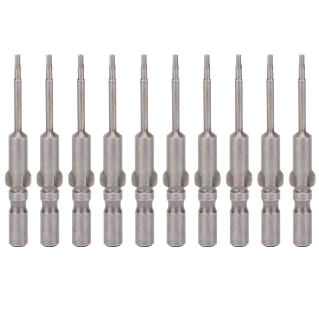 10Pcs Strong Magnetic Head Screwdriver Bits Hex Socket Harden Electric Hardware Supplies