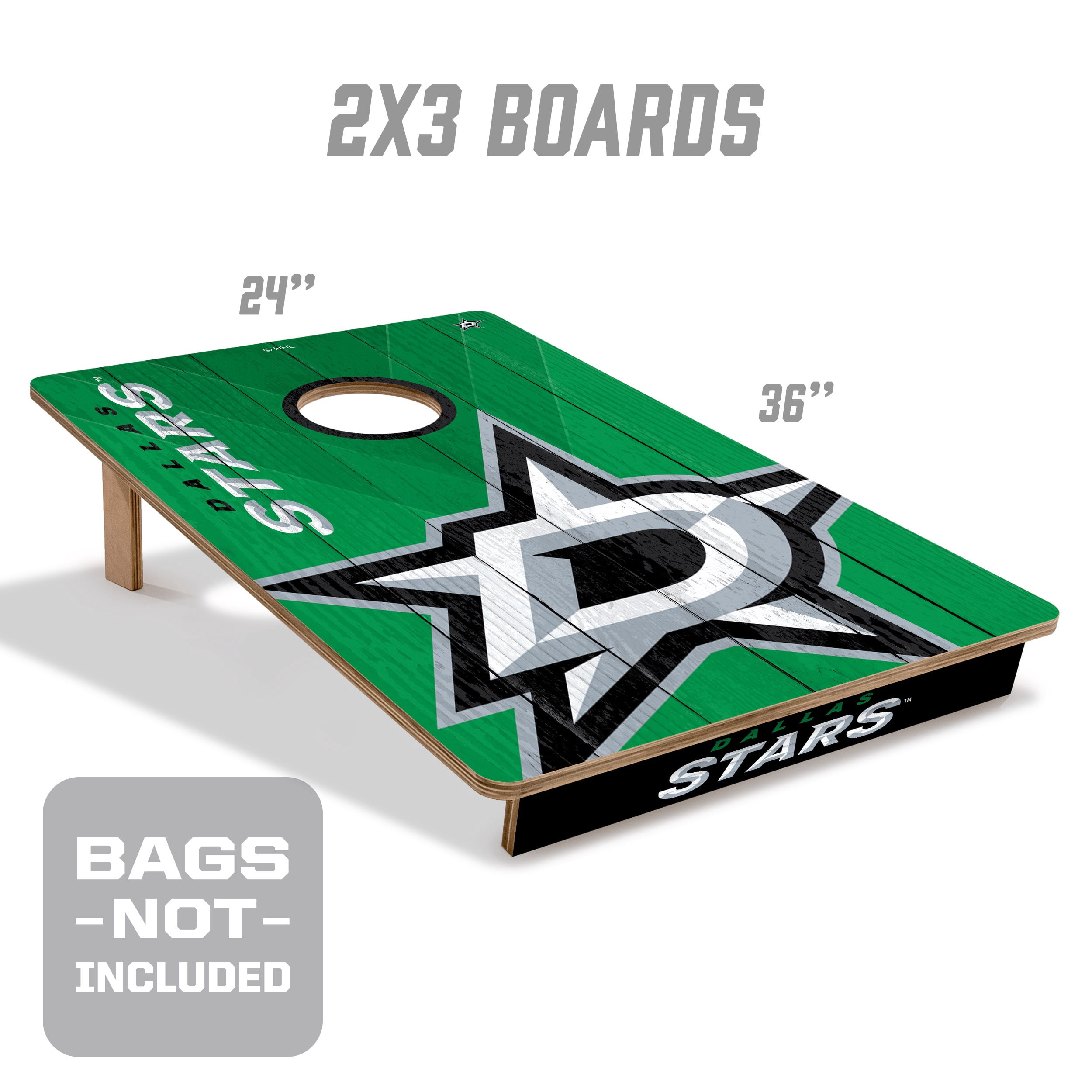 YouTheFan NHL Dallas Stars 2' x 3' Cornhole Game No Bags