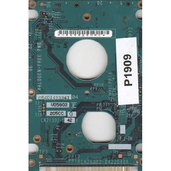 MHT2060BH, PN CA06500-B17600SN, Fujitsu 60GB IDE 2.5 PCB