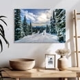 thumbnail image 3 of Elephant Stock Ski Away Wall Art - Horizontal Canvas Wall Art - Living Room Wall Decor - Sports Canvas - Blue And Green Decor - 24" x 16", 3 of 8