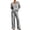 Gray, variant on MLCDZ Lounge Sets for Women Loose V Neck Long Sleeves Top and Elastic Waist Wide Leg Pants Vacation Matching Track Suits Fall Outfits
