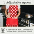 thumbnail image 4 of Adjustable Designer Kitchen Apron for Adults |  Cooking Apron with Pockets and Adjustable  Buckle, 4 of 5