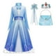 thumbnail image 1 of Vestido de princesa Frozen para niñas, disfraz de reina de las nieves Elsa, ropa para niños, fiesta de Halloween, Carnaval, niños, vestidos de Cosplay de 4 a 12 años, 5 a 6 años Gao Jinjia LED, 1 of 2