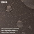 thumbnail image 7 of Moen Dartmoor Oil-Rubbed Bronze Two-Handle High Arc Widespread Bathroom Sink Faucet for 3-Hole Setups with Valve Included, 7 of 7
