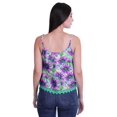 thumbnail image 3 of Moomaya Haut Court à Bretelles Spaghetti Imprimé pour Femmes Cami Tops d'Été, 3 of 5