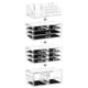 thumbnail image 2 of 4 piezas, diseño apilable, soporte de almacenamiento de cosméticos con 12 cajones, para cosméticos, cuidado de la piel, tocador, baño, blanco por Cq Acrylic ShuxiuWang  9024735015512, 2 of 5