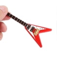 thumbnail image 5 of Guitar Decoration Miniature Ornaments VShaped Mini Musical Instrument Model Gift Red 10cm, 5 of 5
