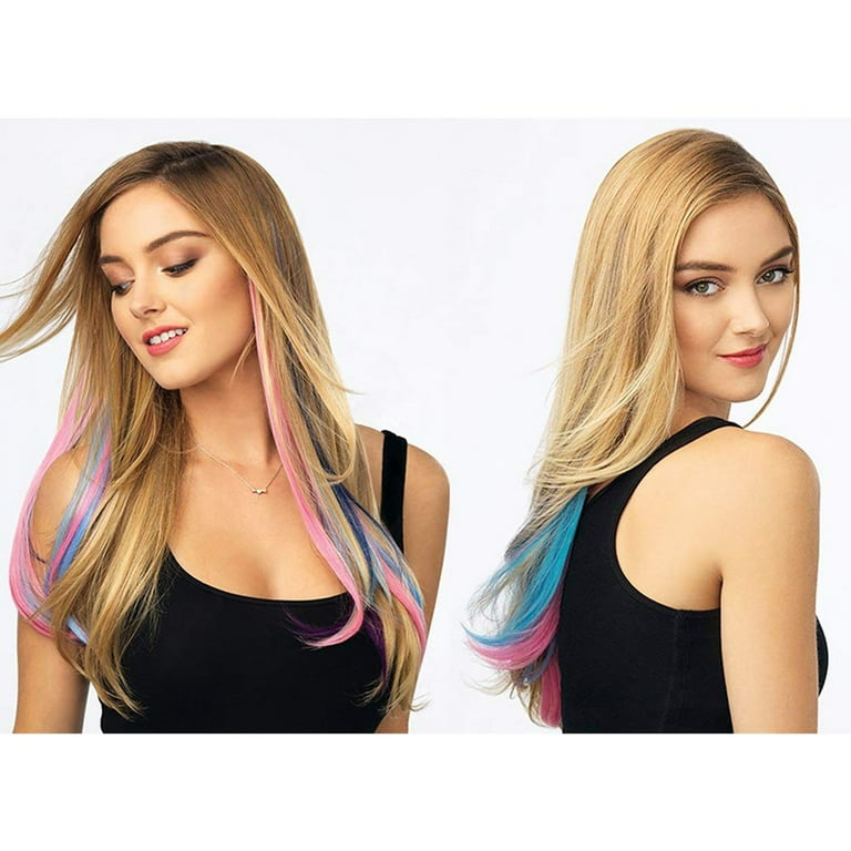 36 Pcs Clip in Hair Extensions 22 Inch Heat-Resistant Synthetic Long Straight Hair Extensions for Women Girls Kids Gift Party Highlights Clip in Synthetic Hairpiece - Walmart.com