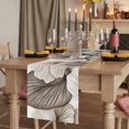 thumbnail image 2 of Modern Flower 36 Inch Table Runner, Abstract Minimalist Botanical Floral Farmhouse Dresser Scarf Cotton & Linen Tablerunner for Dining/Kitchen Island/Holiday Party Décor Small 13" x 36", 2 of 9