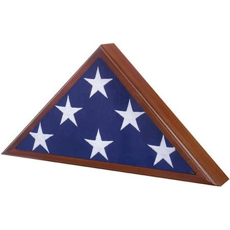 Star Legacy American Made Veteran Flag Case, Walnut