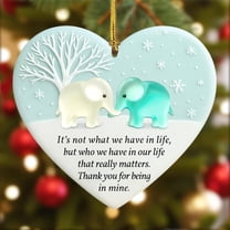 CxhicLuv Heart-Shaped Sea Glass Friendship Ornament, Sentimental Keepsake for Christmas Tree, Meaningful Friendship Quote Decoration, Thoughtful Gift for Women & Close Friends