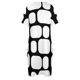 thumbnail image 4 of Vestido holgado con estampado de bloques inspirado en la moda de mediados de siglo y bolsillo corto largo y llamativo., 4 of 6
