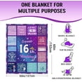thumbnail image 5 of Sweet 16 Gifts for Girls, 16 Year Old Girl Gifts for Birthday, 16th Birthday Gifts Blanket for Girls Daughter Sister, Sweet Sixteen Gift Ideas for Girl, 16th Birthday Decorations Blanket 60"X50", 5 of 5