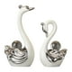 thumbnail image 1 of 2 figuras de cerámica de cisne para decoración del hogar, estatuas coleccionables de animales. Blanco, 1 of 9