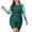 Green, variant on Qingpeng Womens Two Piece Plus Size Swimsuit Rash Guard Diving Surfing Athletic Bathing Suit Beach Swimwear
