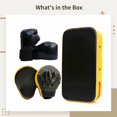 thumbnail image 5 of Juego de guantes de boxeo con almohadilla de boxeo, equipo de entrenamiento de boxeo para jóvenes, kit de boxeo, equipo de boxeo de cuero de PU para la práctica de artes marciales de niños, juego de d, 5 of 5