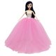 thumbnail image 2 of vestido de boda del vestido del tubo encantador ñeca para del partido de rosado Sunnimix Vestido de novia de la muñeca, 2 of 8