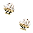 thumbnail image 4 of Ounissouiy Barco Adornos Recipiente Manualidades Náutico Figurita de Modelo color mezclado 2piezas Ounissouiy CBP056763, 4 of 5