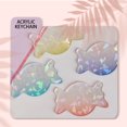 thumbnail image 3 of Youkk 4PCS Keychain Gradient Glitter Portable Key Ring Transparent Heart Shape Acrylic Holder Accessory Cellphone Making Gift 5x4.1x1 cm 2, 3 of 6