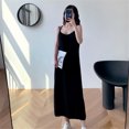 thumbnail image 4 of Qarigey Vestido Largo Sin Mangas Gasa Ropa De Verano Vestido Suelto Sexy, Blanco, S Vestidos Negro METRO Qarigey AP001588-07B, 4 of 6