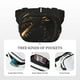 thumbnail image 5 of Fotbe Black And Gold Fire Dragon Cangurera Cuadrada con Estampado de Doble Capa, Bolsa de Cintura Ajustable Mini para Hombres y Mujeres, 5 of 9