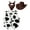 Coffee, variant on vastwit Cowboy Costume Kids Cowgirl Cosplay Outfits Cow Print Vest with Bandanna and Hat Set for Navy Blue 3T
