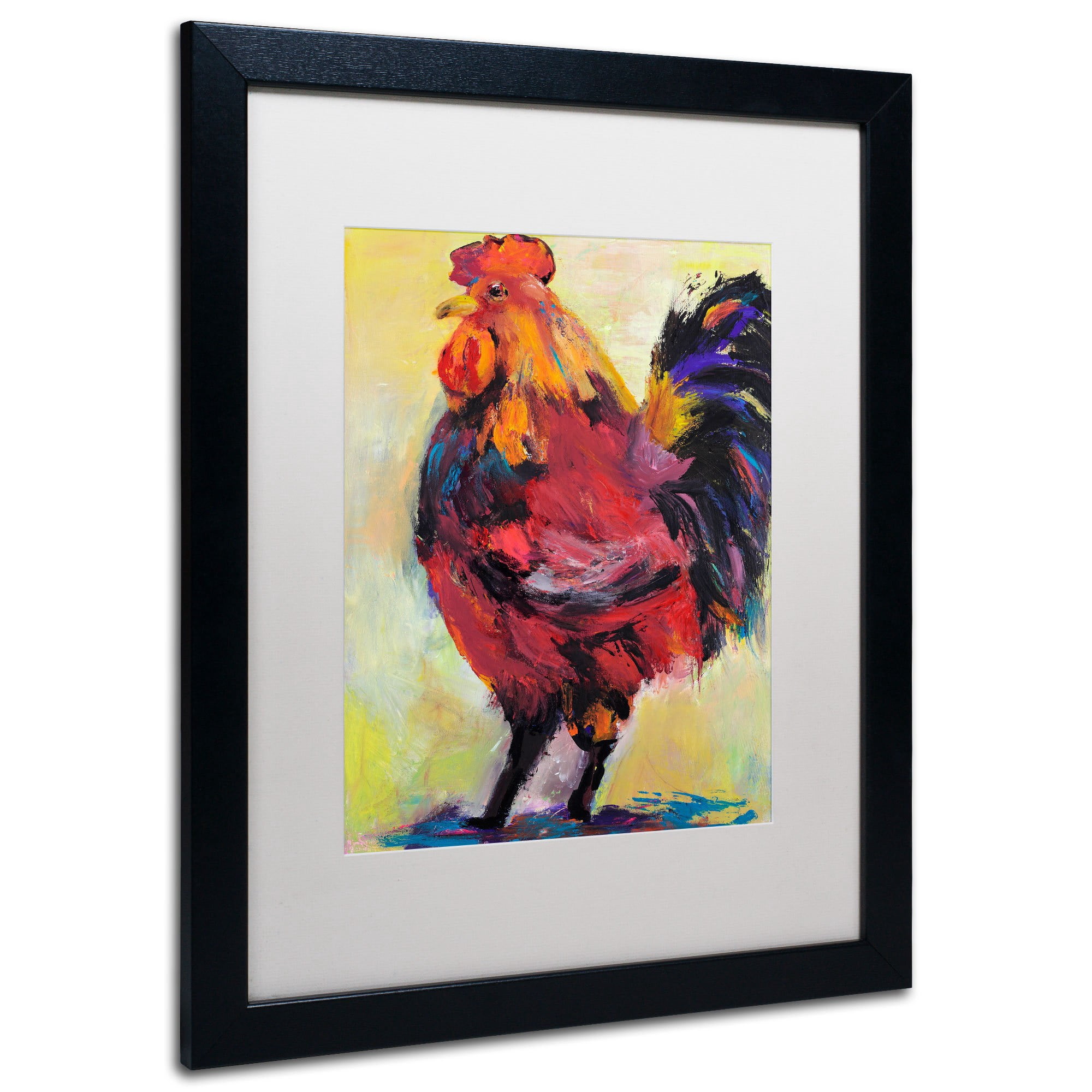 Trademark Fine Art "In Command" Canvas Art by Pat Saunders-White, White Mat, Black Frame