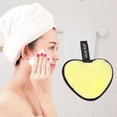 thumbnail image 2 of Unique Bargains 1 Pc Heart-shaped Facial Sponges 3.94"x3.15" Bright Yellow, 2 of 6