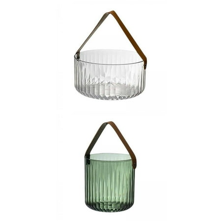 

2x Multipurpose Ice Bucket with PU Leather Handle for Picnic