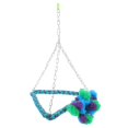 thumbnail image 2 of Parrot Chewing Swing Toys Pet Accessory Cage Decoration Colorful Hemp Rope 1Pcs, 2 of 4