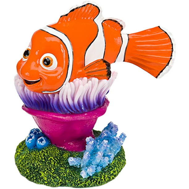 Disney Pixar Finding Nemo Aquarium Ornament-Nemo On Anemone 4