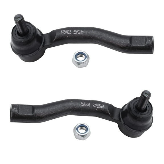 Detroit Axle - Front Outer Tie Rod Ends Replacement for 2003-2008 Toyota Corolla - 2pc Set