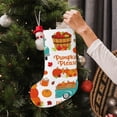 thumbnail image 5 of Salouo Fall Pumpkins Print Christmas Decorations Stockings 1 Pack 18'' Xmas Stockings Holiday Stocking Personalized Farmhouse Decor for Home Family Party Tree, 5 of 7