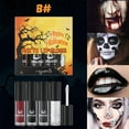 thumbnail image 2 of Decoración de Halloween Decoraciones de Halloween Kit de Maquillaje de Brillo de Labios de Halloween Efectos Realistas Niebla Lavable Taza Antiadherente Brillo de Labios Sangr, 2 of 8