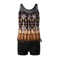 thumbnail image 6 of Borniu Two Piece Bandeau Swimsuits For Women Loose Fit Swim Tank Top With Shorts, 6 of 9