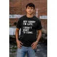 thumbnail image 4 of I Didnt Want To Come Antisocial Funny Men's Graphic T Shirt Tees Brisco Brands X, 4 of 4