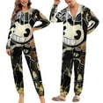 thumbnail image 6 of Bendy And The Ink Machine Womens Mens Hooded Jumpsuit - Zip Up One Piece Pajamas Soft Cozy Winter Warm Plush Loungewear, 6 of 8