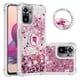 thumbnail image 1 of Funda para Xiaomi Redmi Note 10S 4G/Note 10 4G con Brillo Líquido Flotante, Purpurina, Parachoques y Anillo Giratorio Soporte, 1 of 5