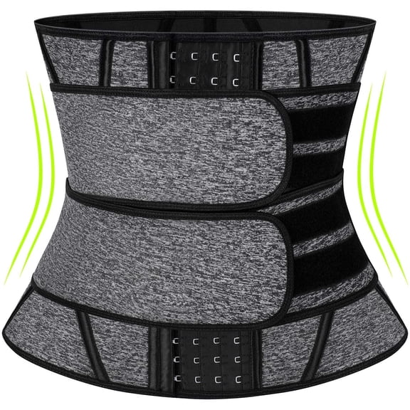 VASLANDA Women's Waist Trainer Corset Trimmer Belt Waist Cincher Body Shaper Slimming Sports Girdle Weight Loss Shapewear