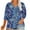 Dark Blue, variant on Plus Size 4X Women's Short Sleeve Tops Sale Under $10 Free Shipping Summer Casual Loose Print Blouse