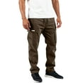 thumbnail image 5 of Men's Big & Tall Fleece Cargo Sweatpants Brown L, 5 of 5