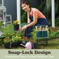 thumbnail image 4 of Pure Garden Foldable Garden Kneeler and Stool with Tool Pouches (Green), 4 of 9