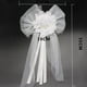 thumbnail image 2 of Cinta de seda con capullo de perla para decoración de fiestas de bodas, coche nupcial, decoración de coche de boda, 2 piezas/juego, 2 unidades, cinta con borde de encaje de perla, apliques, 2 of 7