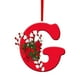 thumbnail image 1 of Adornos navideños personalizados con letras | 26 colgantes del alfabeto para decorar | Adornos colgantes de acrílico con símbolos navideños, 1 of 1