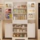 thumbnail image 1 of Mueble de despensa de cocina, armario de 71 pulgadas de alto con 4 puertas y 2 cajones, práctico mueble de despensa de cocina con estantes ajustables, 1 of 8