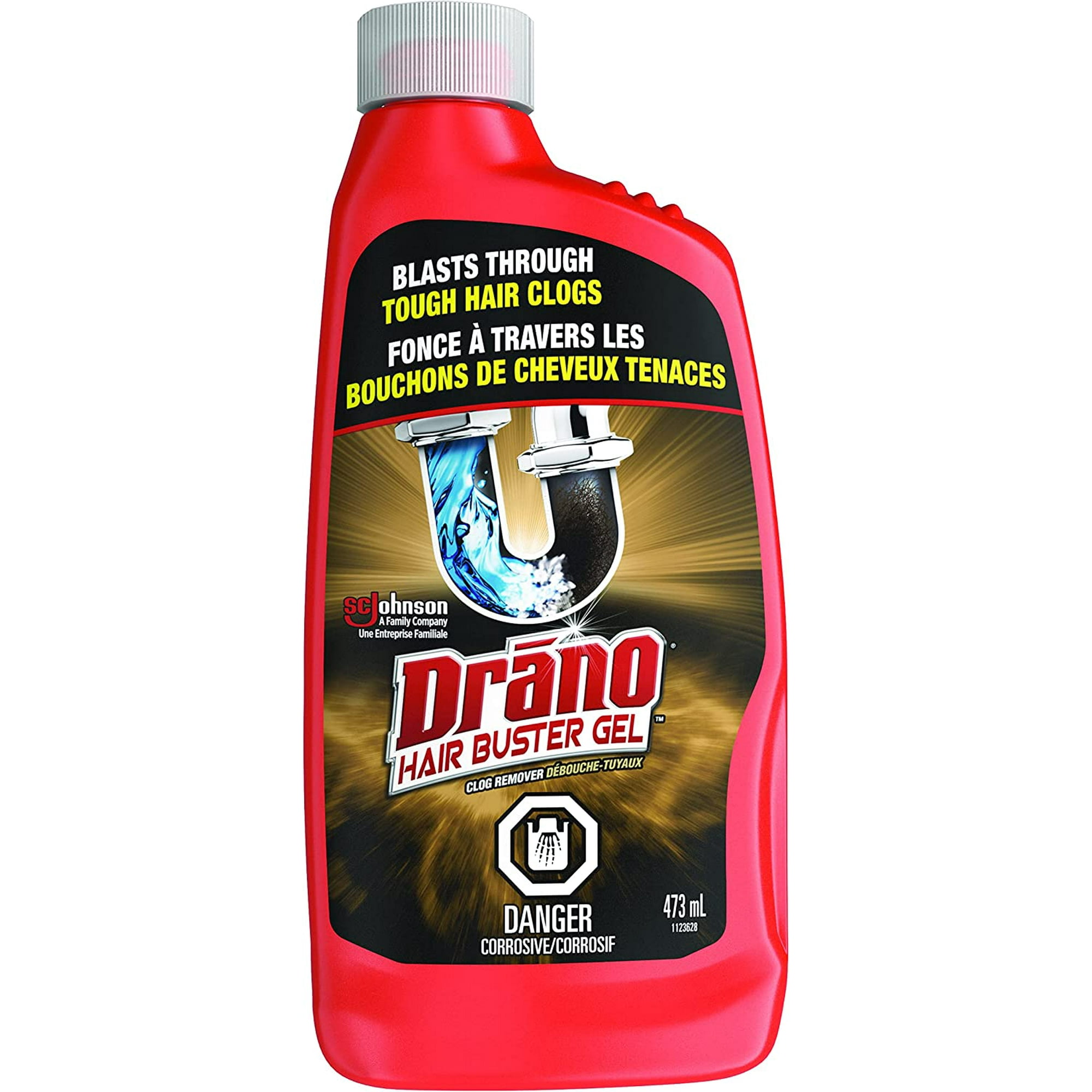 Drano Hair Buster Gel Remover, Drain Clog Remover and Cleaner for Shower or  Sink Drains, 473ml | Walmart Canada